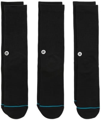 Stance Icon 3-Pack Sock - black - view large