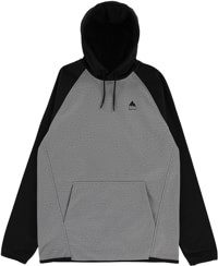 Burton Crown Weatherproof Fleece Hoodie (Closeout) - gray heather/true black