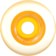Spitfire Sapphires Radial Cruiser Skateboard Wheels - clear/orange (90d)