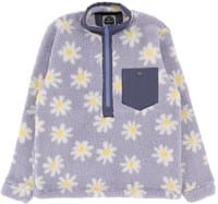 Airblaster Sherpa Half Zip Jacket - thistle big daisy