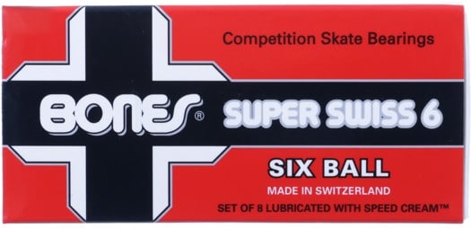 Bones Bearings Super Swiss 6 Skateboard Bearings - blue - view large