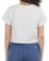 Rhythm Women's Horizon Vintage Crop Crew T-Shirt - vintage white - reverse