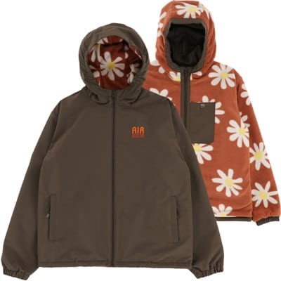 Airblaster Double Puff Reversible Jacket - rust big daisy - view large