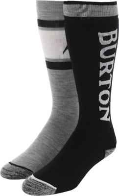 Burton Weekend Midweight 2-Pack Snowboard Socks - true black - view large