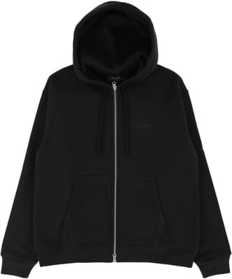 Dime Cursive Zip Hoodie - black - view large
