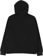 Dime Cursive Zip Hoodie - black - reverse