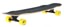 Loaded Basalt Tesseract 39" Complete Longboard - black trucks/yellow wheels - angle