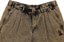 Tactics Buffet Pleated Denim Shorts - gold overdye black denim - alternate front