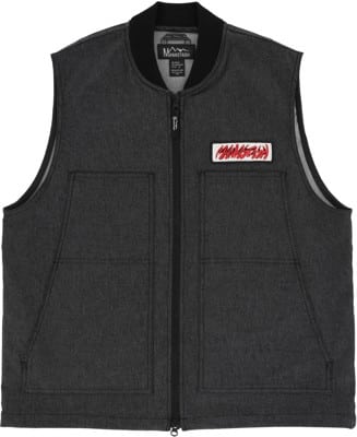 Manastash Patched Logo Work Vest Jacket - black - view large