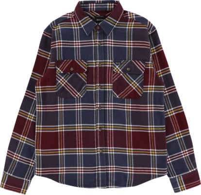 Brixton Bowery Flannel - mood indigo/port/saffron - view large