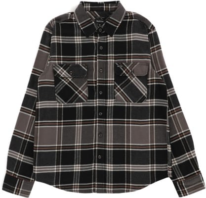Brixton Bowery Flannel - black/charcoal/pinecone - view large