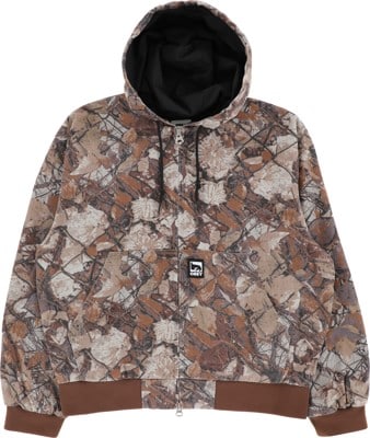 Obey Glen Zip Up Jacket - fence camo multi - view large