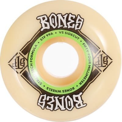Bones STF V5 Sidecut Skateboard Wheels - white (99a) - view large