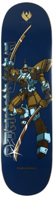 Powell Peralta Caballero Gundam 8.5 Flight 244 Shape Skateboard Deck - blue/gold foil - view large