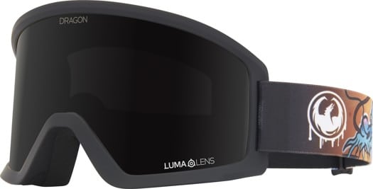 Dragon DX3 L OTG Goggles - dragons breath/lumalens midnight lens - view large
