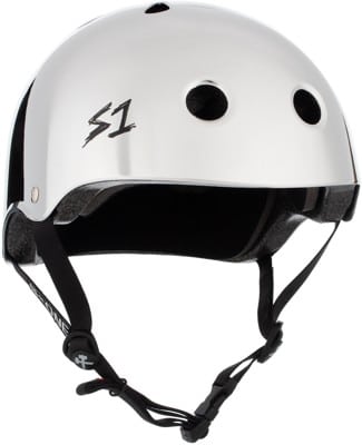 S-One Lifer Dual Certified Multi-Impact Skate Helmet - silver mirror gloss - view large