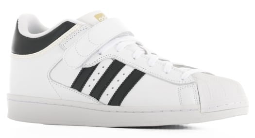 Adidas Pro Shell ADV Skate Shoes - white/core black/gold - view large