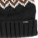 Coal Meadows Beanie - black/brown - front detail