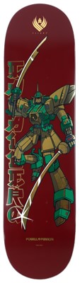 Powell Peralta Caballero Gundam 8.25 Flight 243 Shape Skateboard Deck - burgundy/gold foil - view large