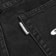 Erased Wide Leg Denim Jeans - black - reverse detail