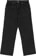 Erased Wide Leg Denim Jeans - black