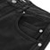 Erased Wide Leg Denim Jeans - black - front detail