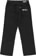 Erased Wide Leg Denim Jeans - black - reverse