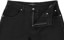 Erased Wide Leg Denim Jeans - black - open
