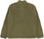 Jones Lodge Half Zip Recycled Fleece Pullover Crew Sweatshirt - moss green - reverse