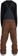 Volcom Rain GORE-TEX Bib Overall Pants - brown - reverse