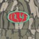HUF Warped Camo Trucker Hat - muted camo - front detail