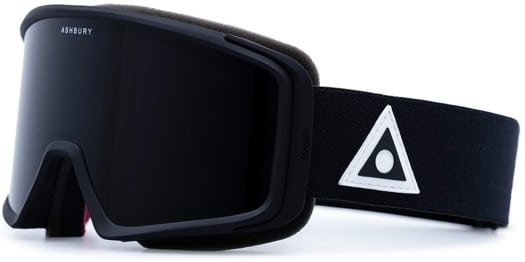 Ashbury Mirage Goggles - black triangle/dark smoke lens + yellow lens - view large