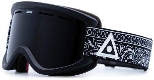 Ashbury Warlock Goggles + Bonus Lens - bandit/dark smoke lens + yellow lens - view large
