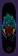 Santa Cruz Stranger Things Hellfire Club Flames 9.0 Skateboard Deck - bottom alternate black light