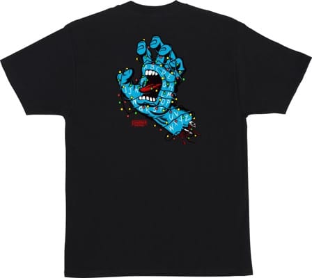 Santa Cruz Kids Stranger Things Screaming Lights T-Shirt - black - view large