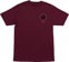 Santa Cruz Stranger Things Hellfire Pit T-Shirt - maroon - front