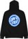 Santa Cruz Malba Crash Dot Embroidered Hoodie - black - reverse