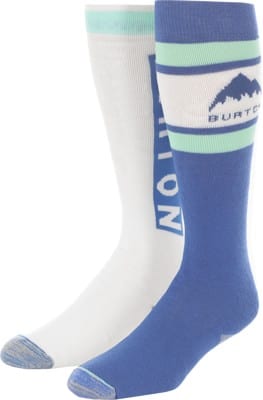 Burton Women's Weekend Midweight 2-Pack Snowboard Socks - jake blue/light teal - view large
