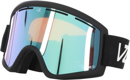 Von Zipper Cleaver Goggles + Bonus Lens - matte black/ wildlife stellar chrome + low light lens - view large