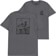 Anti-Hero Phelps Lance DBL T-Shirt - asphalt/black