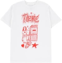 There Loud Stacked T-Shirt - white/red