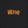 Heroin King Croc T-Shirt - black - front detail
