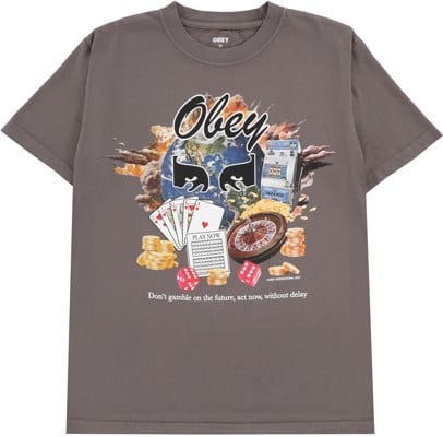 Obey Act Now T-Shirt - pigment dusty black - view large