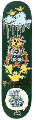 Krooked Quarter Snacks Get High 8.25 Skateboard Deck - olive - view large