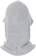 Burton Burke Hood Face Mask - silver sconce - reverse