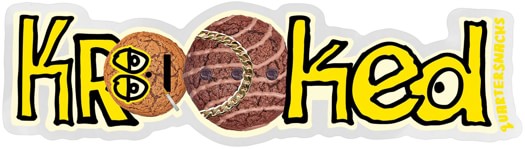 Krooked Quartersnaks Snackman Sticker - view large