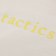 Tactics Women's Typewriter Crop L/S T-Shirt - natural - front detail