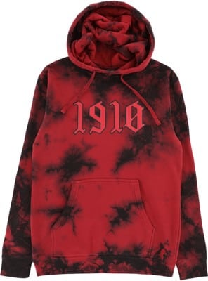 1910 Stay Clean Tie Dye Hoodie - black/red - view large