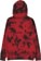 1910 Stay Clean Tie Dye Hoodie - black/red - reverse