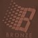 Bronze 56k B Logo Puff Print Hoodie - brown - reverse detail